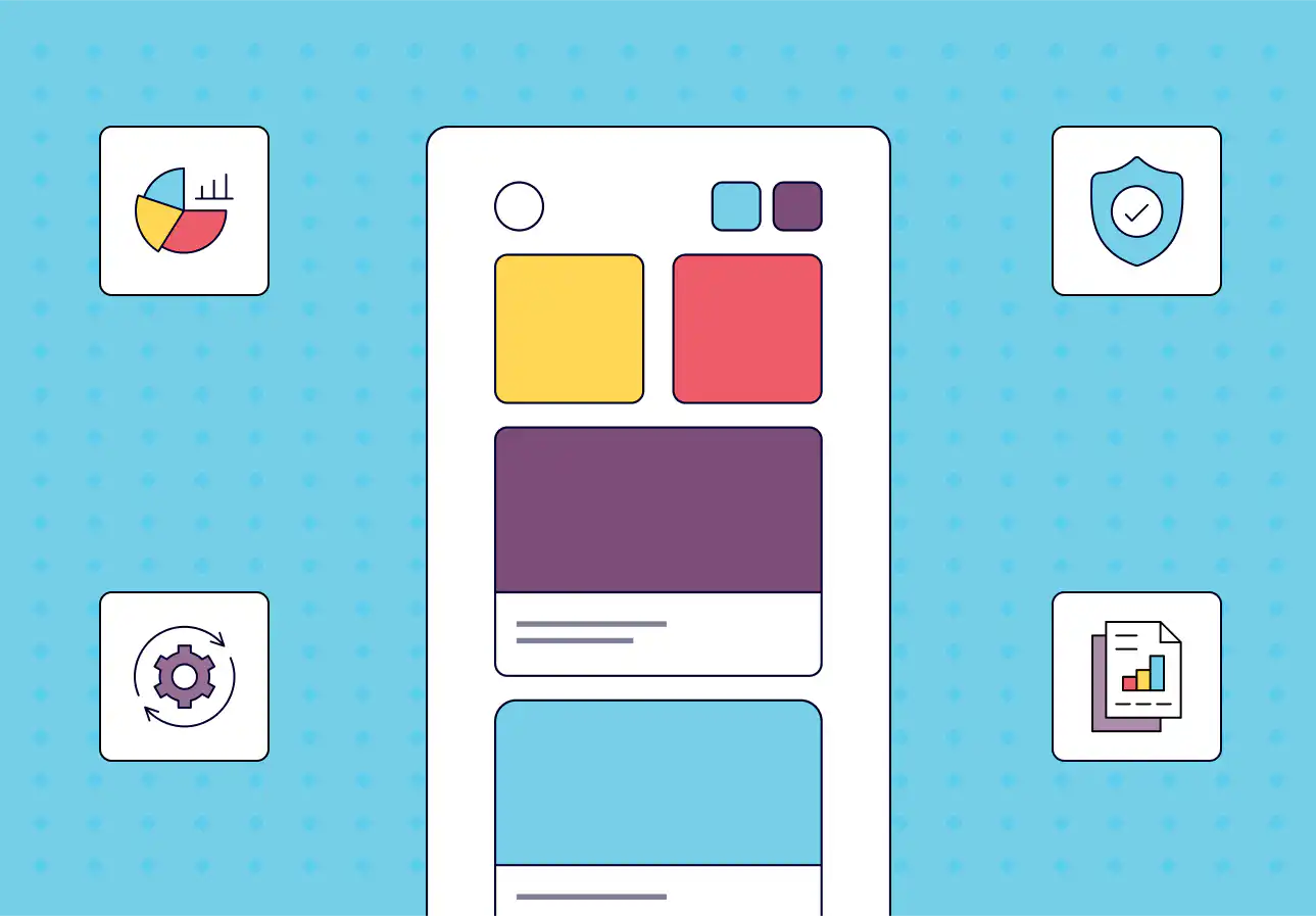 Illustration of post-launch app reporting and improvements.