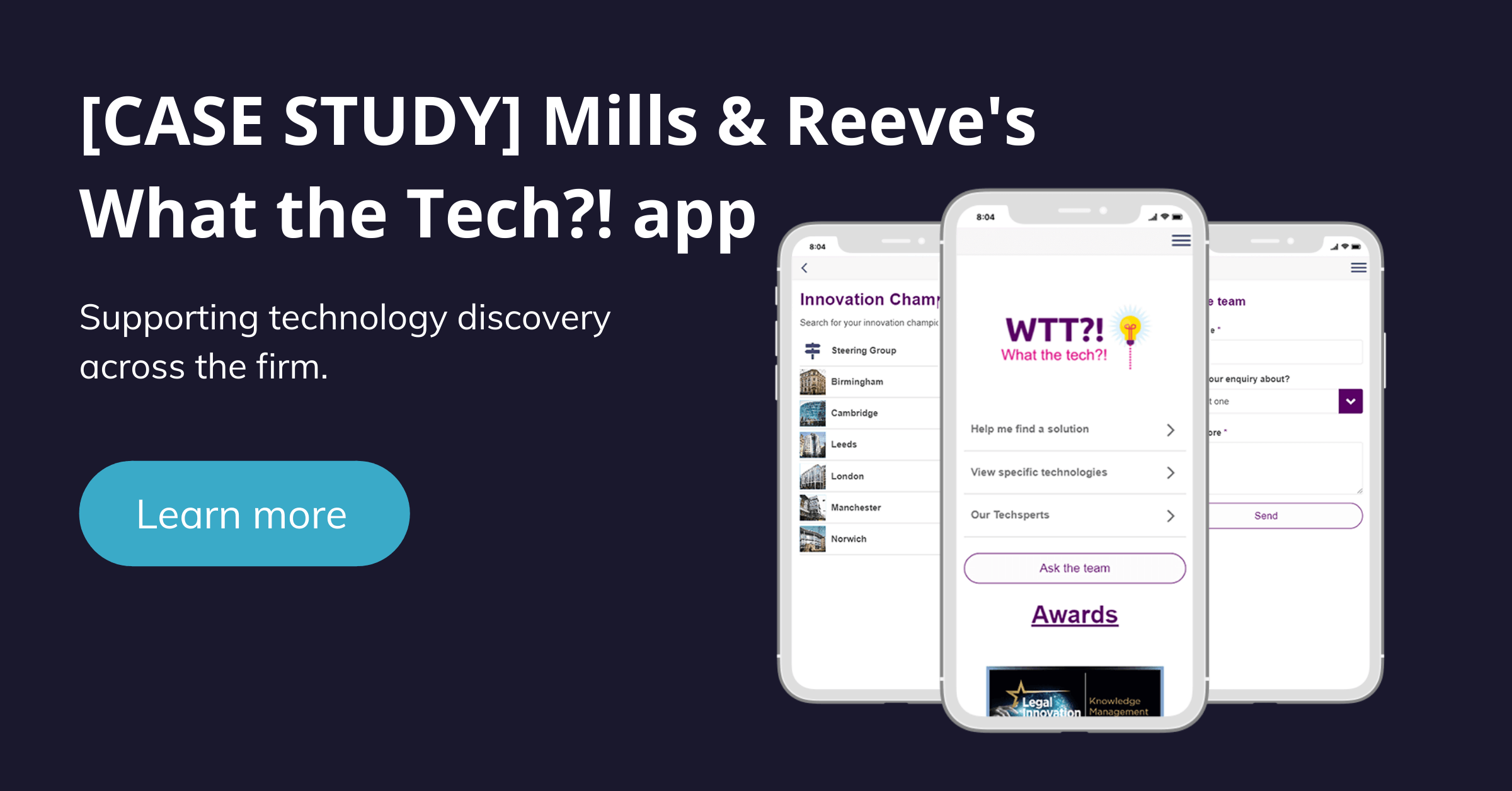 Mills & Reeve What the Tech?! app | Fliplet