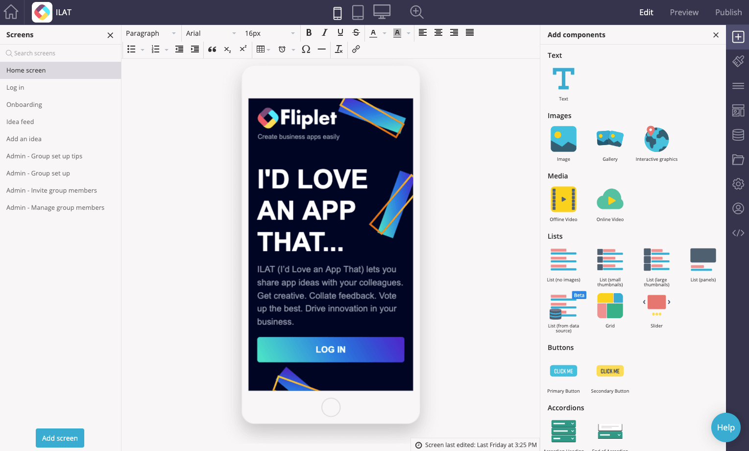 Fliplet no code low code development platform