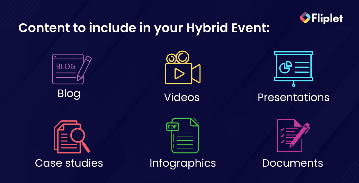 Content to include in your Hybrid Event hybrid events