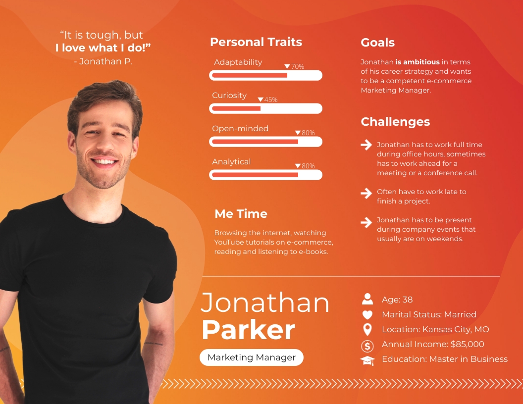 customer persona making an app for iphone