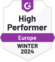 Logo for g2-high-performer-europe-winter-2024