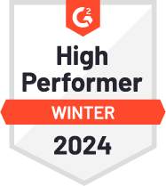 Logo for g2-high-performer-winter-2024