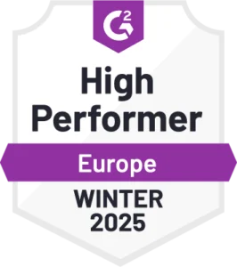 Logo for g2-high-performer-europe-winter-2025