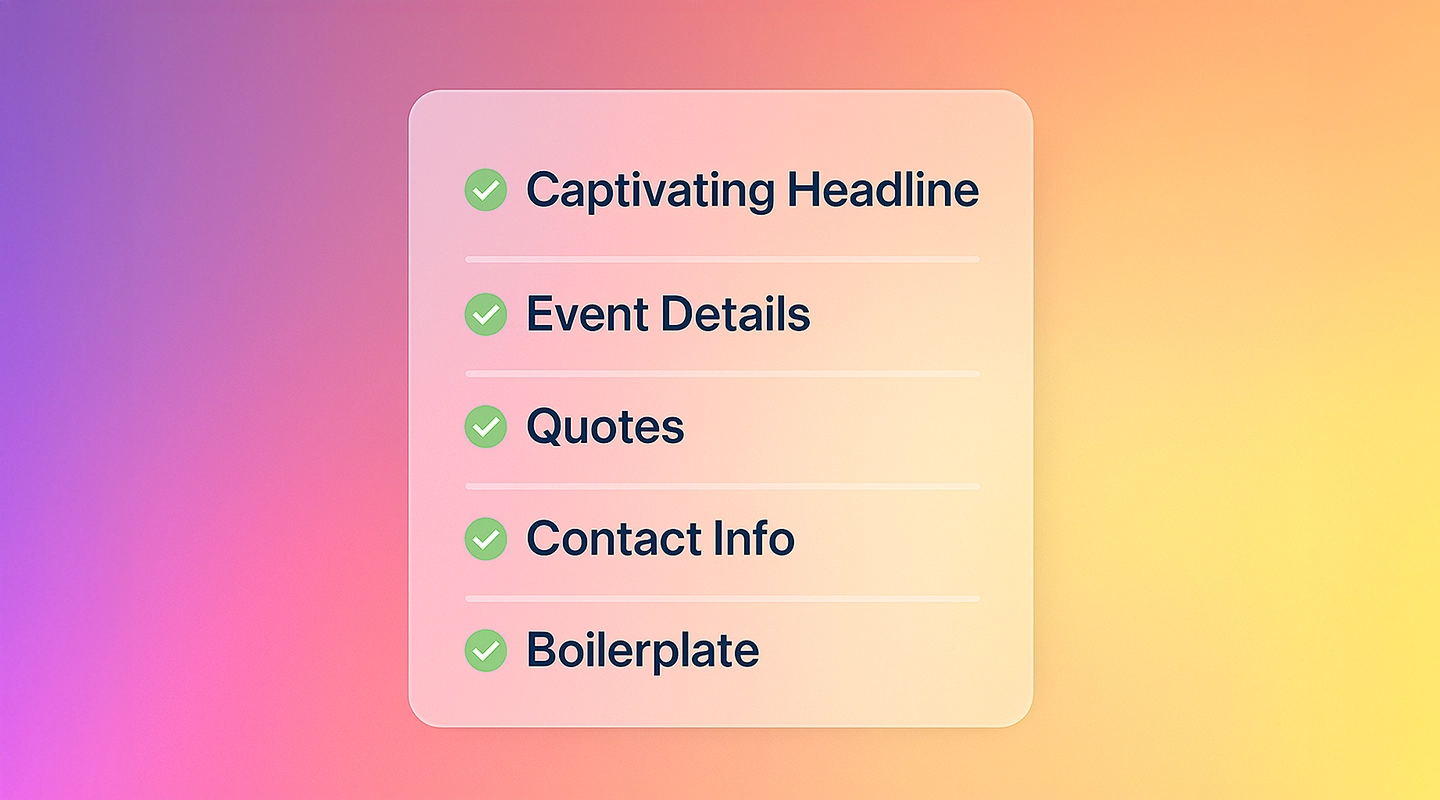 5 Core Elements of a Press Release Image